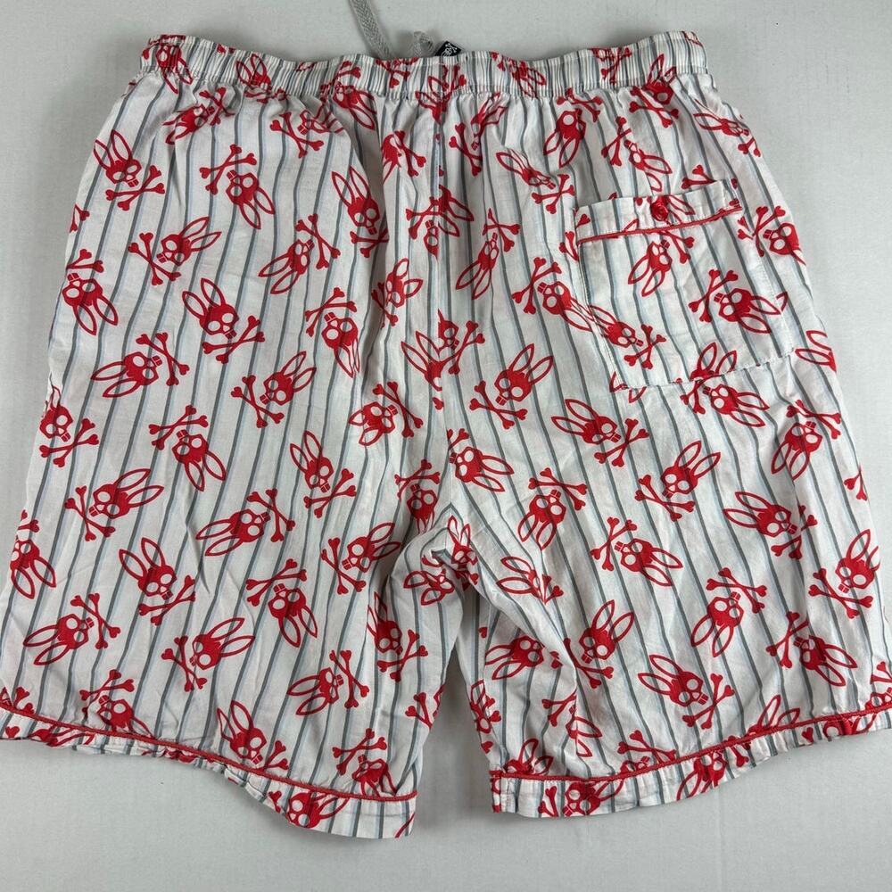 Psycho Bunny Men's Pajama Shorts - Red Logo - Size L - Picture 8 of 9